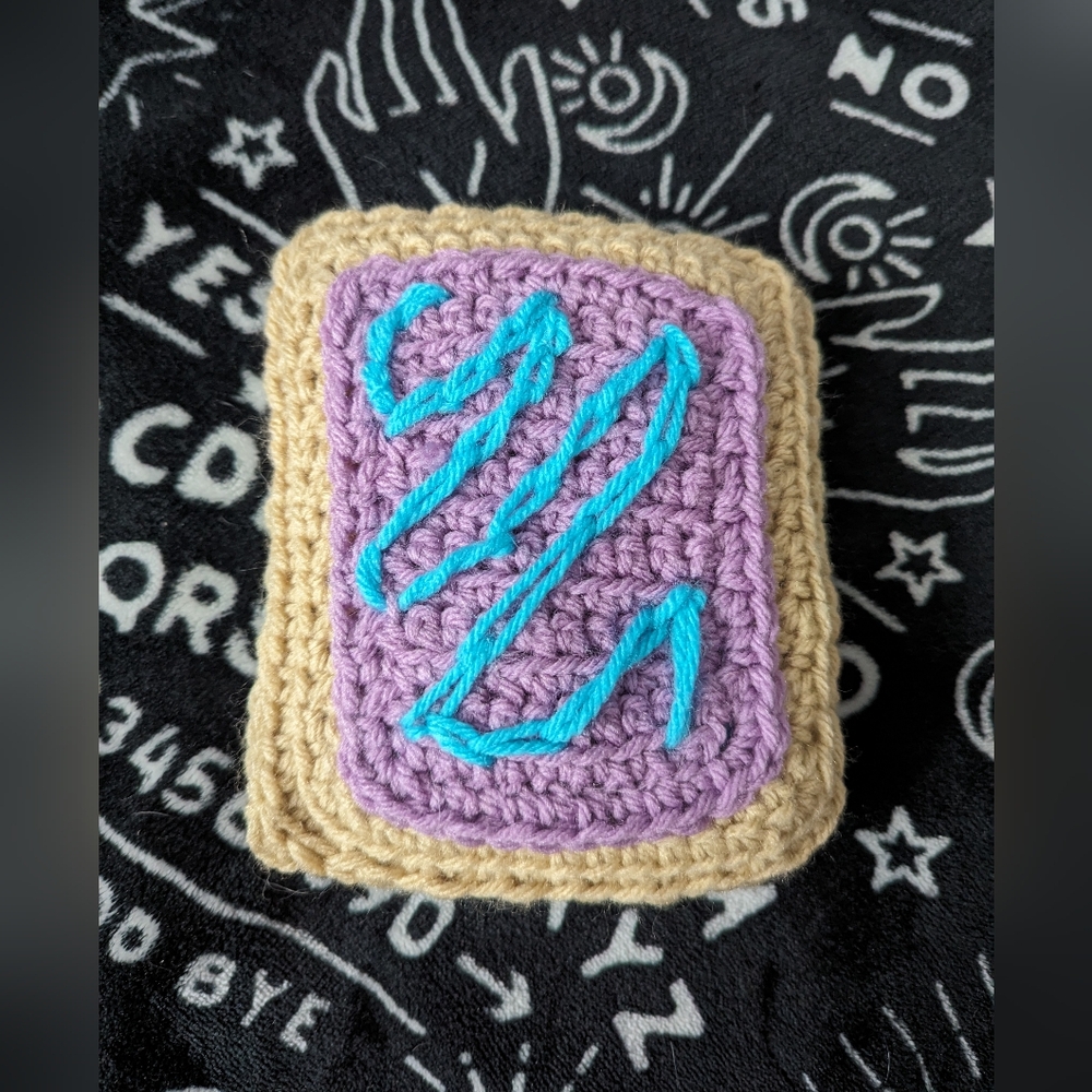 Crochet Wild Berry Pop-Tart mini plush
